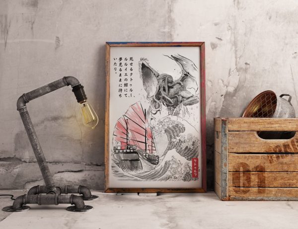 Great Old One In Japan Wall Art Home Decor Poster Canvas
