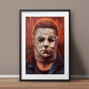 Halloween Horror Killer Michael Myers Home Decor Poster Canvas