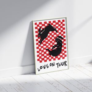 Harry Styles Love On Tour Bunny Poster