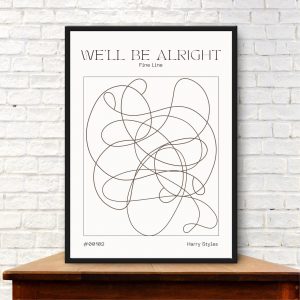 Harry Styles Well Be Alright Fine Line Poster Canvas