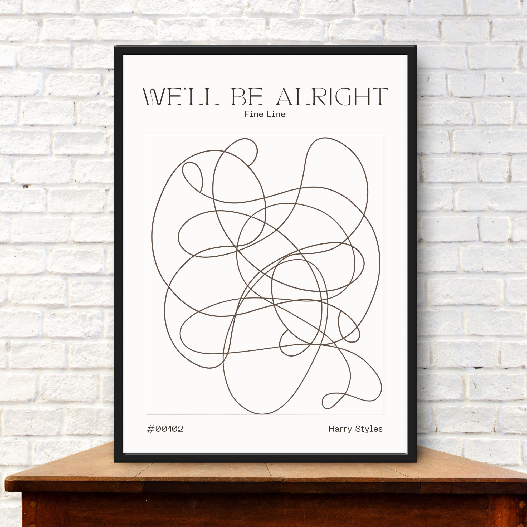 Harry Styles Well Be Alright Fine Line Poster Canvas