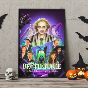 Horror Beetlejuice Characters Halloween Wall Art Decor Poster Canvas