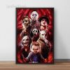 Horror Characters Halloween Poster Wall Art Poster Canvas