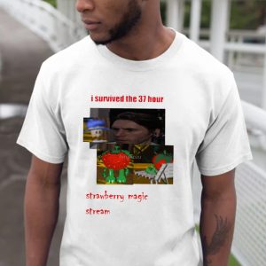 I Survived Jermas 37 Hour Strawberry Magic Stream Unisex T-Shirt