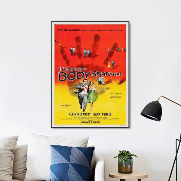 Invasion Of The Body Snatchers Movie Vintage Movie Wall Art Home Decor Poster Canvas