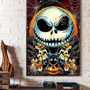 Jack Skellington Halloween Poster Canvas