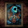 Jack And Sally Watercolor Nightmare Before Christmas Home Decor Poster Canvas