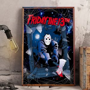 Jason Friday The 13th Movie Halloween Wall Art Decor Poster Canvas