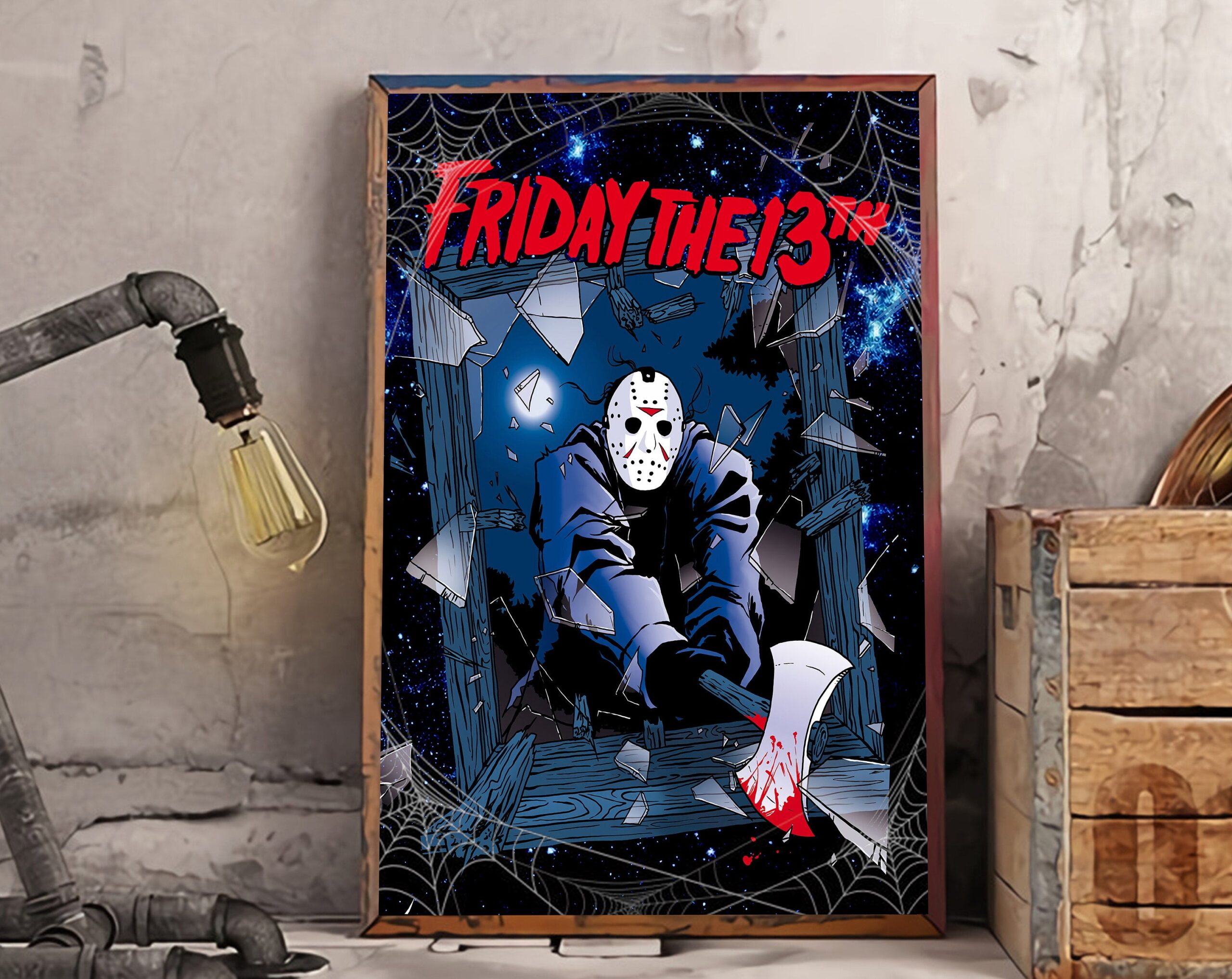Jason Friday The 13th Movie Halloween Wall Art Decor Poster Canvas