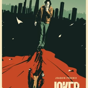 Joker – Joaquin Phoenix – Fan Art – Hollywood Minimalist Movie Wall Art Decor Poster Canvas