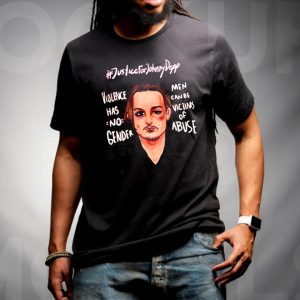Justice For Johnny Depp Style Cartoon Unisex T-Shirt