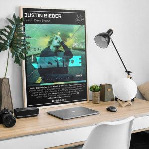 Justin Bieber Justice World Tour 2022 Poster Home Decor