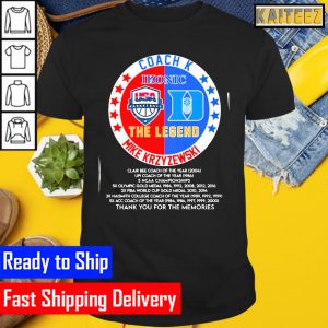 Coach K ikonik the legend Mike Krzyzewski Gifts T-Shirt