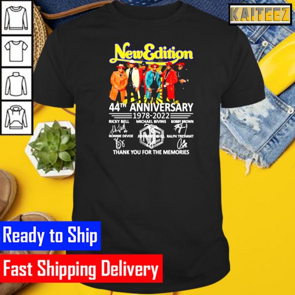 New Edition 44th anniversary 1978 2022 thank you for the memories signatures Gifts T-Shirt