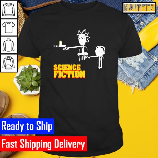 Pulp Science Fiction Rick And Morty Gifts T-Shirt
