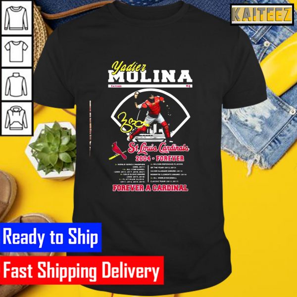 St Louis Cardinals Yadier Molina signature Gifts T-Shirt