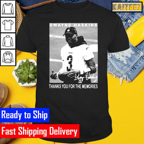 Thank You For The Memories Dwayne Haskins RIP 1997 2022 Signature Gifts T-Shirt