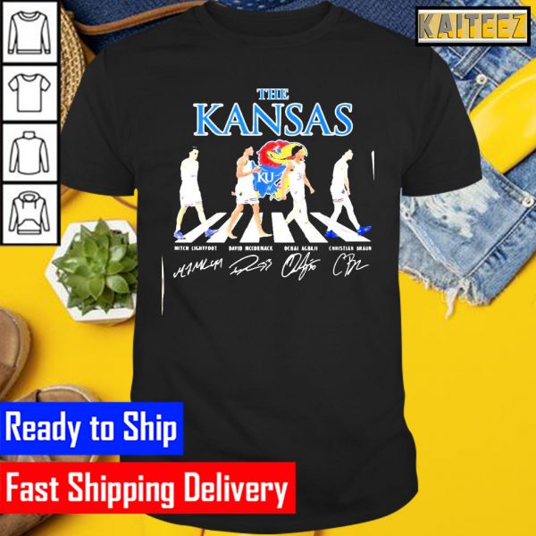 The Kansas Jayhawks abbey road signatures Gifts T-Shirt
