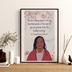 Ketanji Brown Jackson Quote Poster Canvas