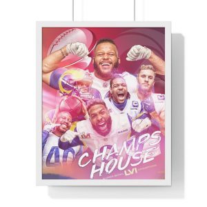 LA Rams Super Bowl LVI Champions Canvas Home Decor Poster Canvas