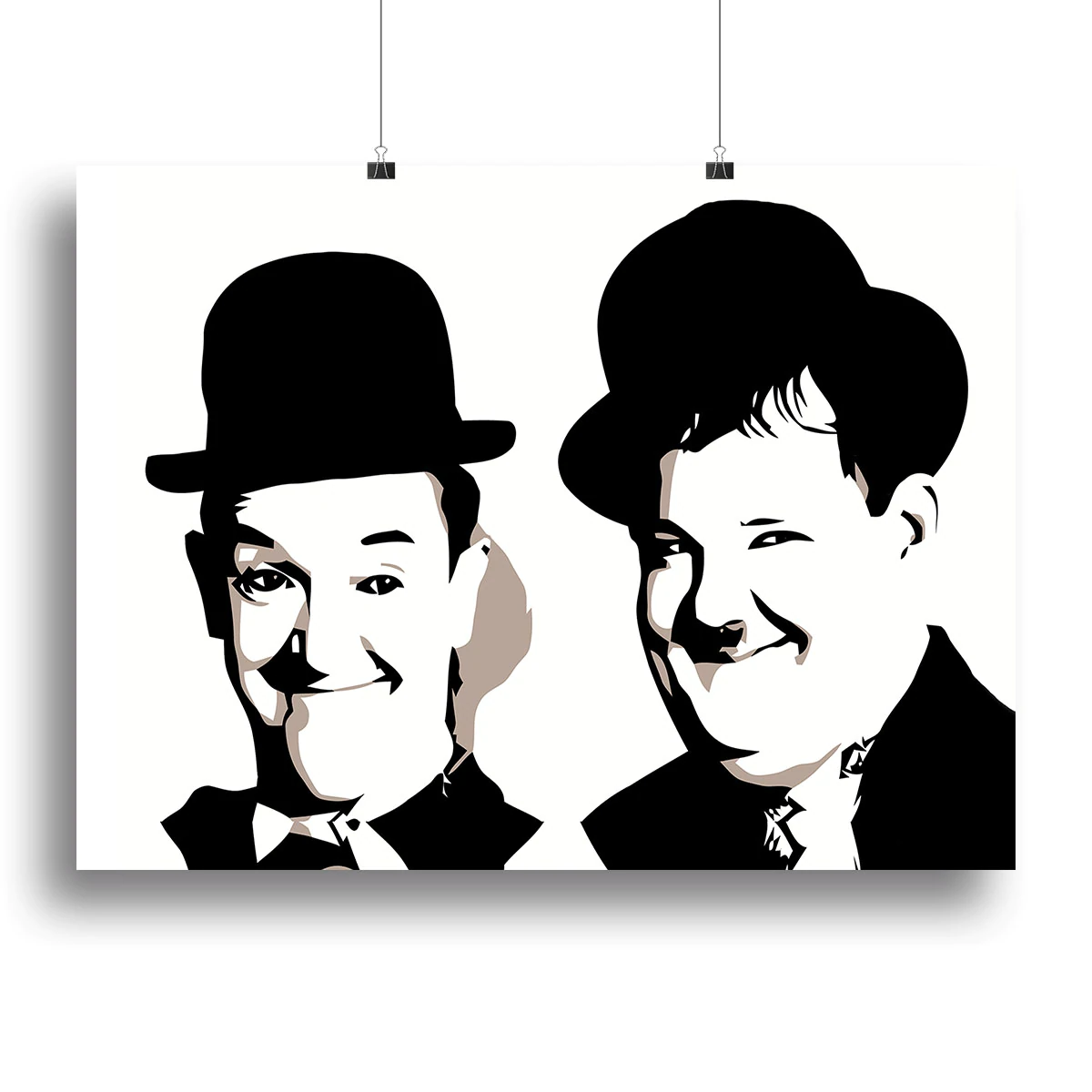 Laurel and Hardy Canvas Print or Poster