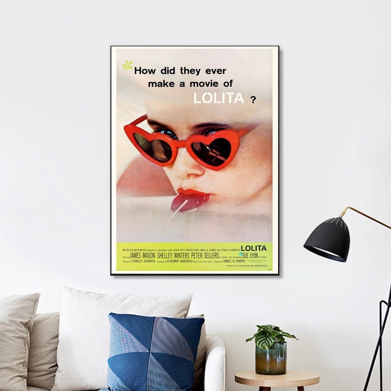 Lolita Movie (1962) Vintage Holiday Gift Wall Art Home Decor Poster Canvas