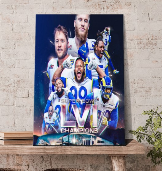 Los Angeles Rams Win Super Bowl Poster Canvas