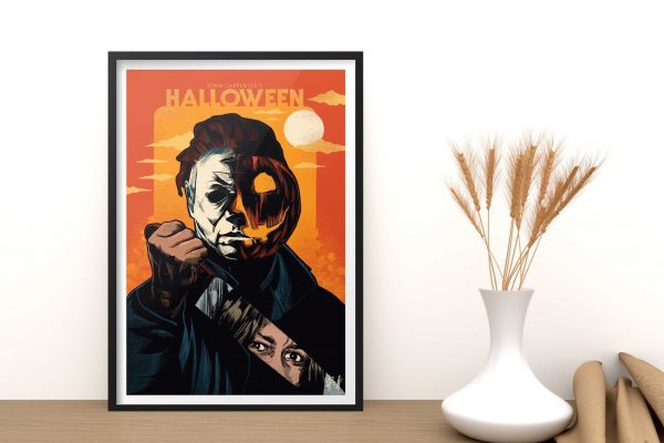 Michael Myers Halloween 1978 Horror Movie Home Decor Poster Canvas