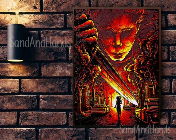 Michael Myers Halloween Poster Canvas