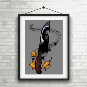 Michael Myers Halloween Scary Spooky Creepy Home Decor Poster Canvas