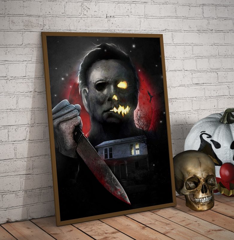 24 x 36 Halloween art piece ( offers Michael Myers)