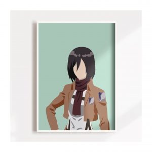 Mikasa Attack On Titan Home Decor Poster Canvas