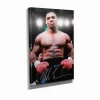 Mike Tyson with belts Wall Art Home Decor Poster Canvas