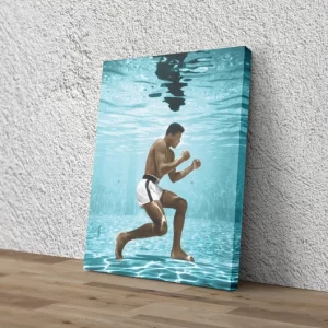 Muhammad Ali Underwater Wall Art Home Decor Poster Canvas