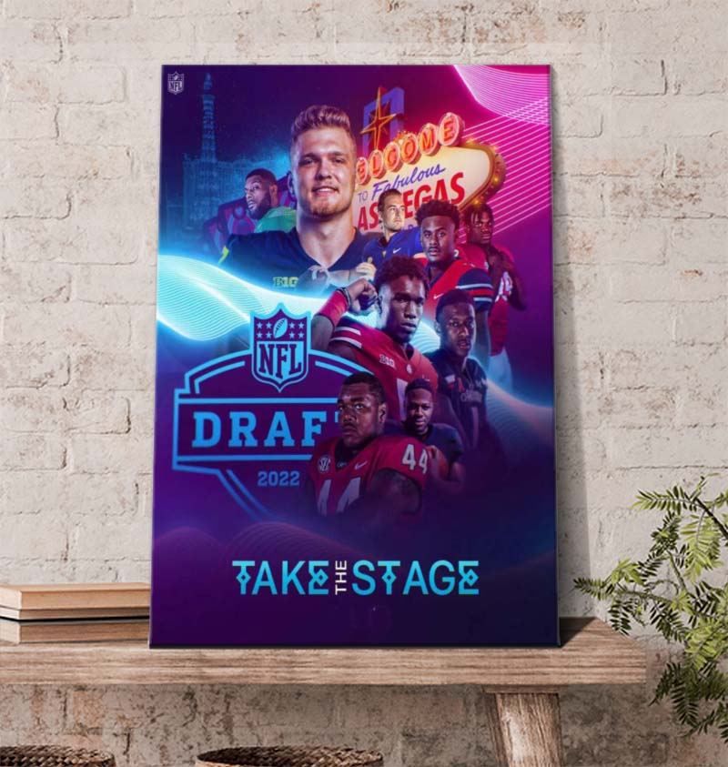 NFL 2022 Draft Results 1st Round Poster Canvas - Kaiteez