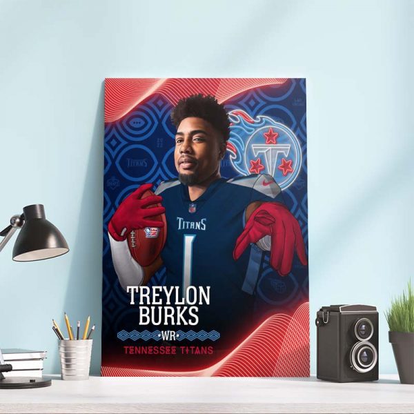 NFL Draft 2022 Treylon Burks to Tennessee Titans Poster Canvas