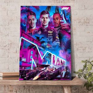 Next Stop Miami F1 Grand Prix 2022 Poster Canvas