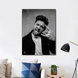 Niall Horan Black And White Wall Art Home Decor Poster Canvas