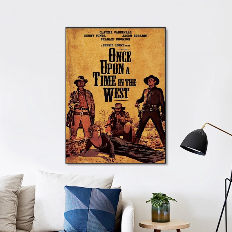 Once Upon A Time In The West Movie (1968) Vintage Holiday Gift Wall Art Home Decor Poster Canvas