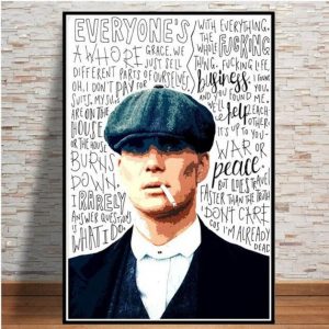 Peaky Blinders Thomas Shelby Art Poster Canvas