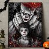 Pennywise IT You’ll Float Too Halloween Wall Art Decor Poster Canvas