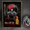 Pennywise IT Halloween Wall Art Decor Poster Canvas
