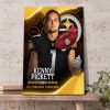 Kenny Pickett goes to Pittsburgh Steelers NFL Draft 2022 Poster Canvas