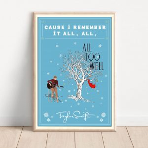 Red Album Taylor Swift All Too Well Wall Poster