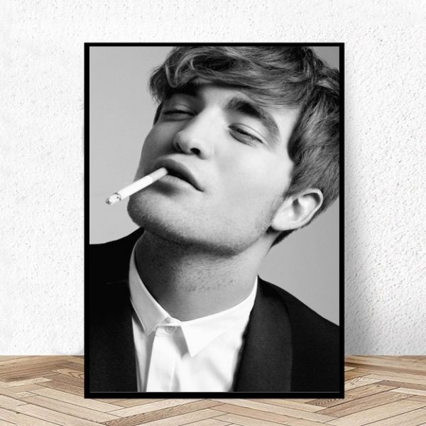 Robert Pattinson Music Canvas Poster Wall Art