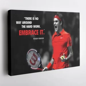 Roger Federer Tennis Wall Art Home Decor Poster Canvas