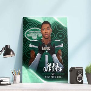 Sauce Gardner to New York Jets NFL Draft 2022 Poster Canvas