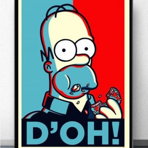 Simpson Wall Art Home Decor Poster Canvas