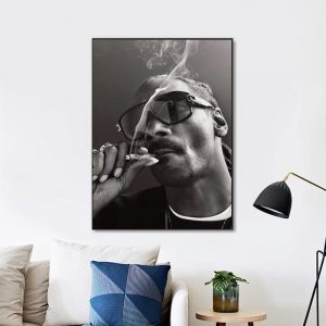 Snoop Dogg Smoking Wall Art Home Decor Poster Canvas