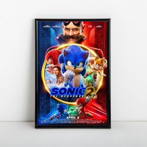 Sonic The Hedgehog 2 Movie Framed Canvas